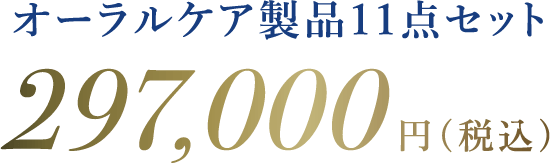 オーラルケア製品セット 297,000円（税込）